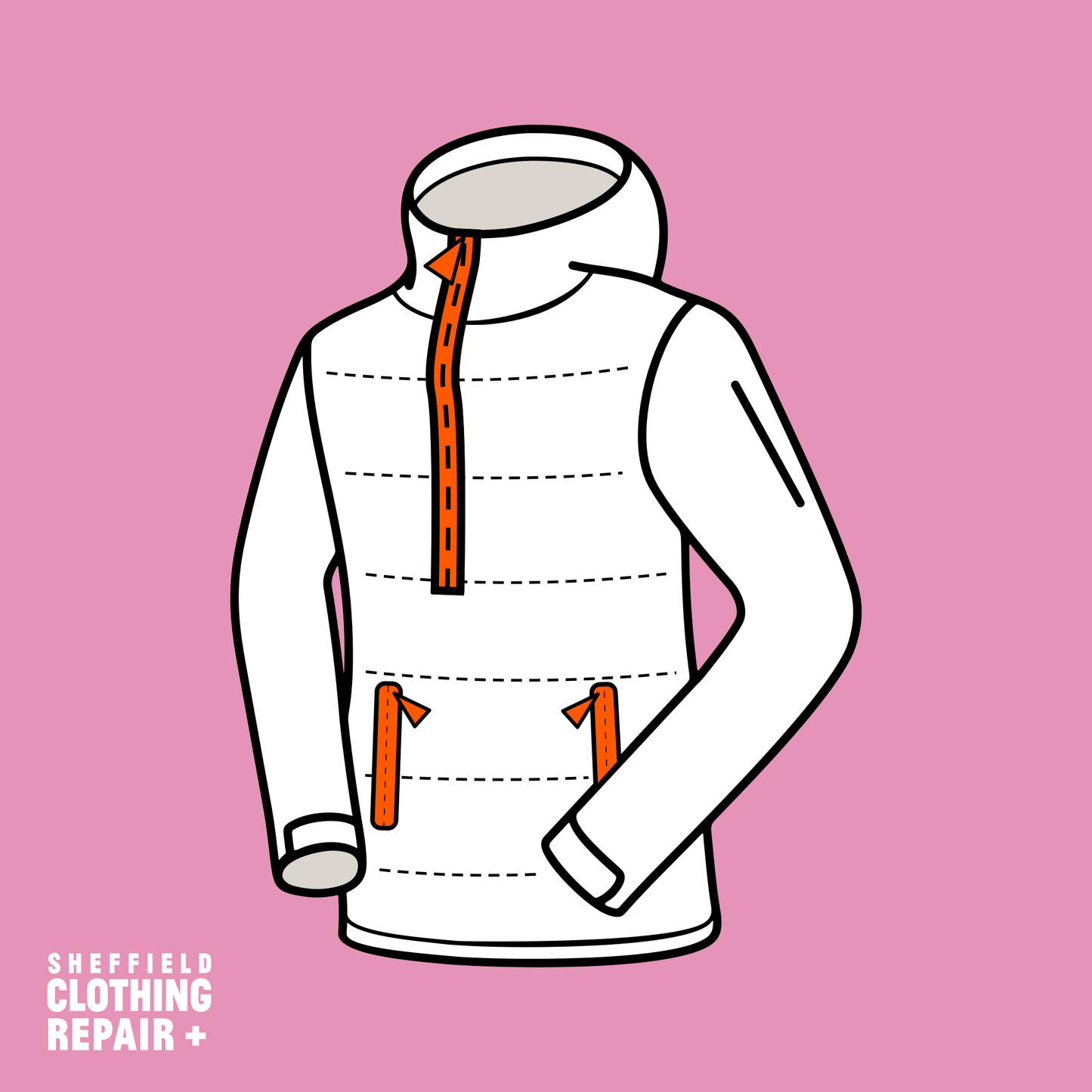 Insulated and Puffa Jacket- Zip Replacement