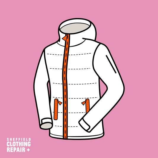 Insulated and Puffa Jacket- Zip Replacement